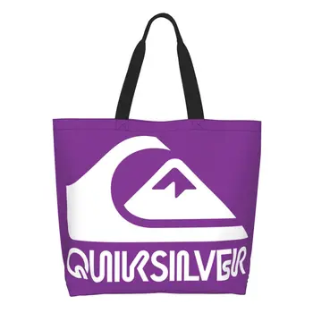 אופנה מודפס Quiksilvers לגלוש גלישה לוגו לשאת שקיות בד עמיד כתף קונה תיק
